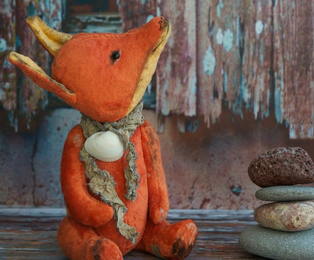 オレンジ色キャラクターぬいぐるみ高級手作りクラフト