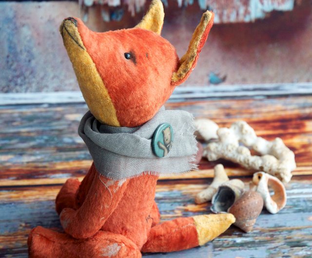 オレンジ色キャラクターぬいぐるみ高級手作りクラフト