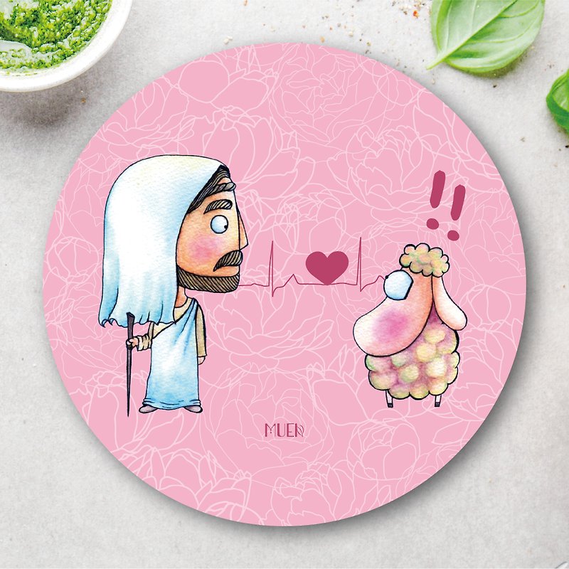 Meet with love - Coaster - Coasters - Pottery Pink