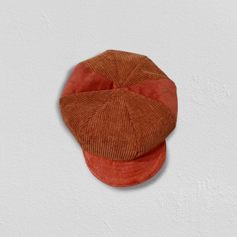 Calf Village / Handmade newsboy hat - Hats & Caps - Cotton & Hemp Red