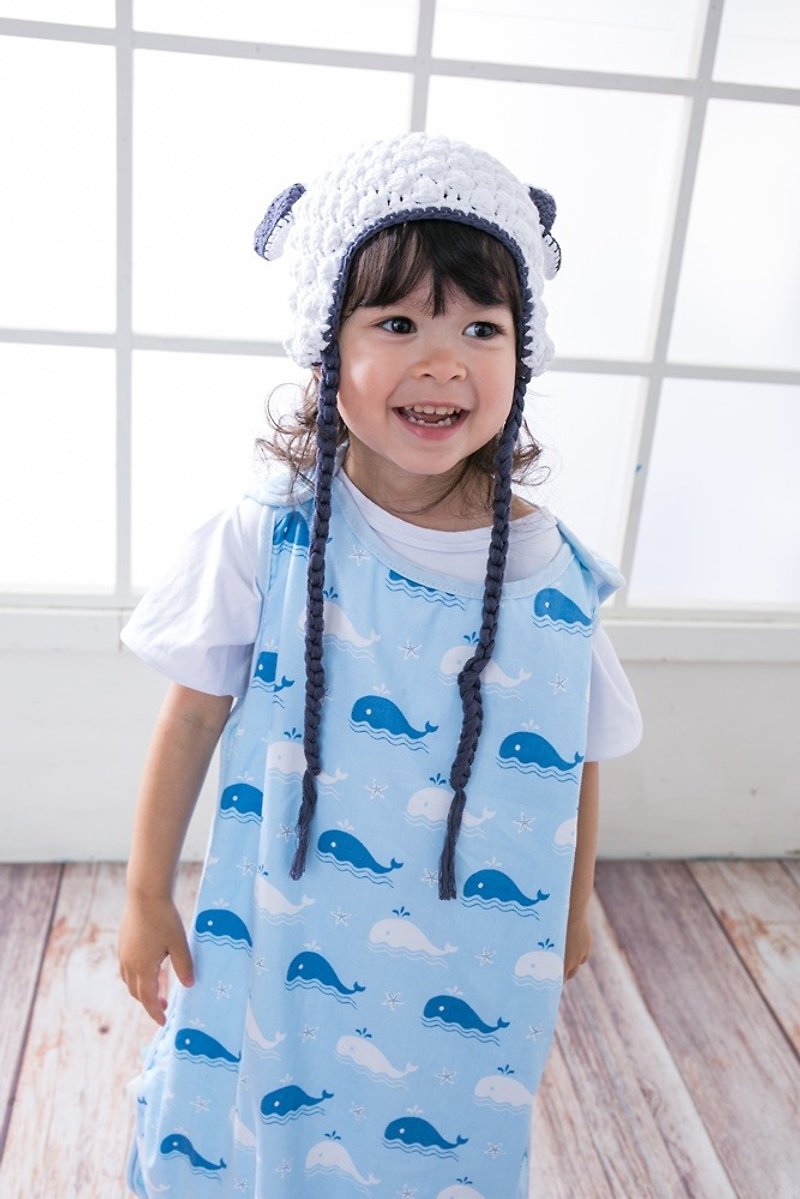 Cutie Bella 兒童防踢被睡袋-四季款-Whale 鯨魚 0~3歲 - 嬰兒床墊/睡袋/枕頭 - 棉．麻 
