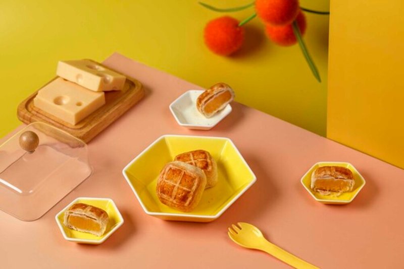 【ヘシェンロイヤルプロダクツ】6個Qiaodaチーズペストリーギフトボックス - ケーキ・デザート - その他の素材 
