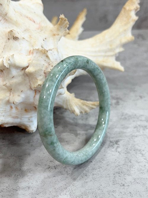 Juno Jewelry 嘉龍珠寶 天然玉石手鐲 A貨 天然緬甸翡翠 圓鐲 附鑑定證書