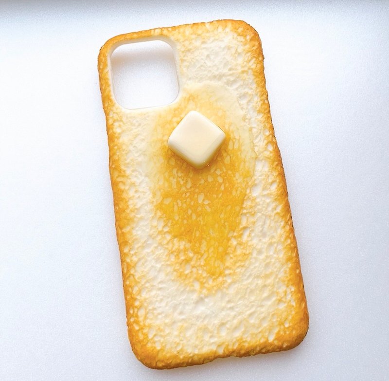 buttered toast iPhone case - เคส/ซองมือถือ - ดินเหนียว สีเหลือง