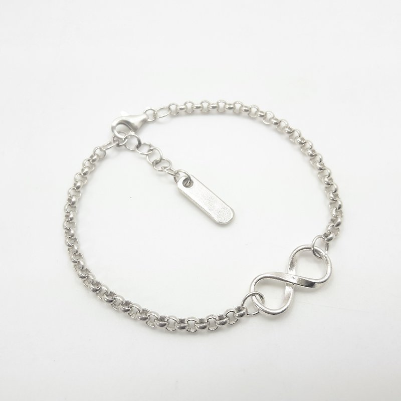 V14 Style-Can't Make the Same Silver Bracelet-Infinity Symbol-925 Sterling Silver Bracelet-Royal Craftsman Knock - สร้อยข้อมือ - โลหะ สีเงิน
