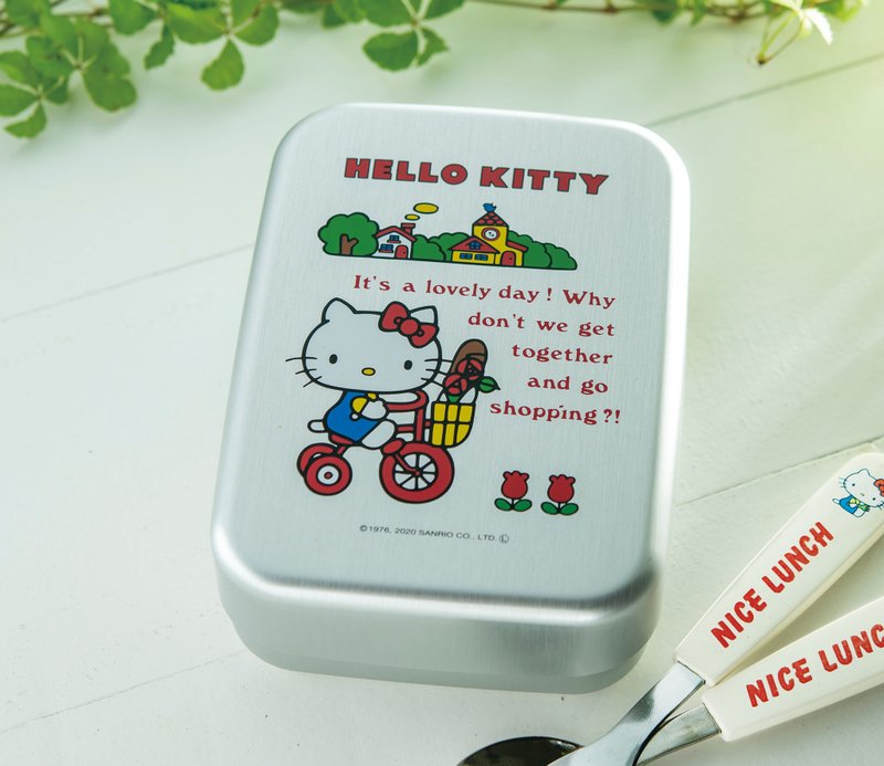 Hello Kitty 復古經典款收藏誌 第二期 便當盒 - 便當盒/飯盒 - 鋁合金 銀色