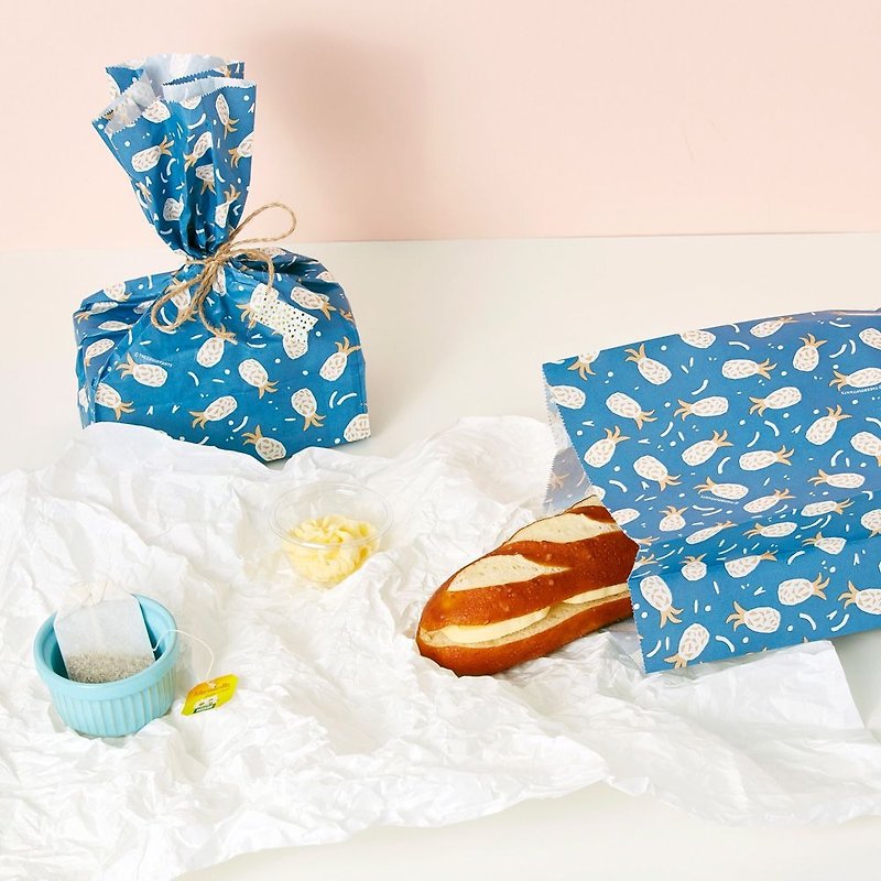 彩繪塗鴉禮物袋組(10入)-BBH,73D88247 - 禮物盒/包裝盒 - 紙 藍色