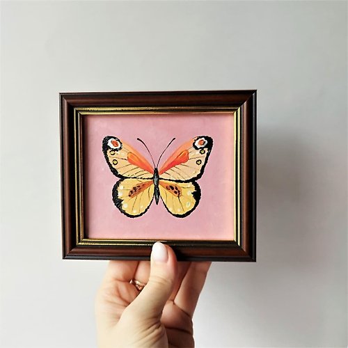 Artpainting 小原蝴蝶畫。蝴蝶是一件藝術品。蝴蝶牆裝飾