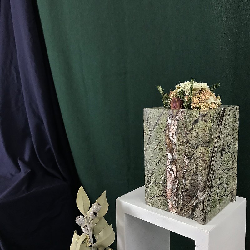 [カラー]林果樹石の大理石のフラワーポットカルテットの家の装飾 - 観葉植物 - 石 グリーン