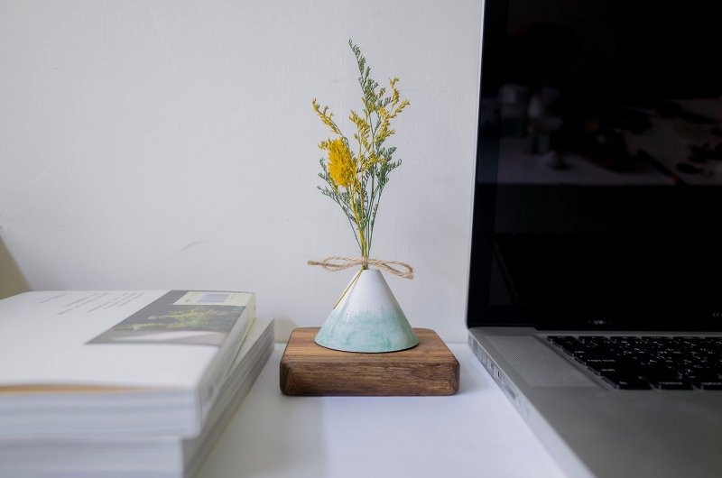 無所視室│水泥富士小山 清新綠 - 擺飾/家飾品 - 水泥 綠色