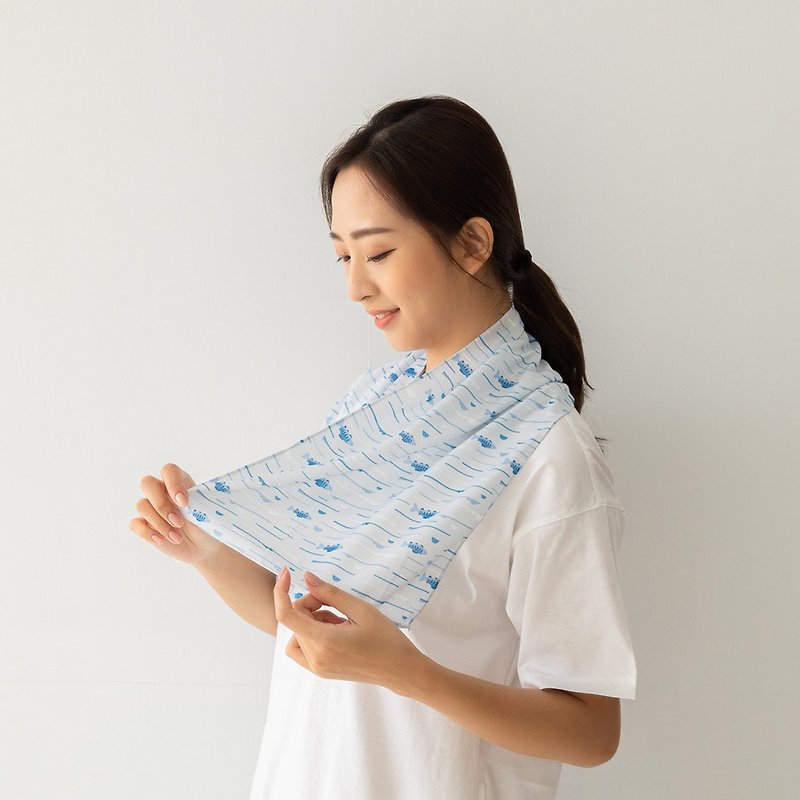 Beirou Bay’s Goods Ice Cool Towel-Sakura Salmon Cool Towel - ผ้าขนหนู - เส้นใยสังเคราะห์ สีใส