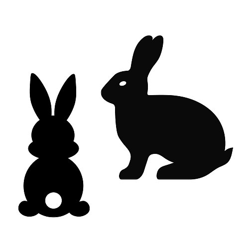 JustGreatPrintables Bunny svg, rabbit svg, bunny template, rabbit template, bunny pdf, rabbit pdf