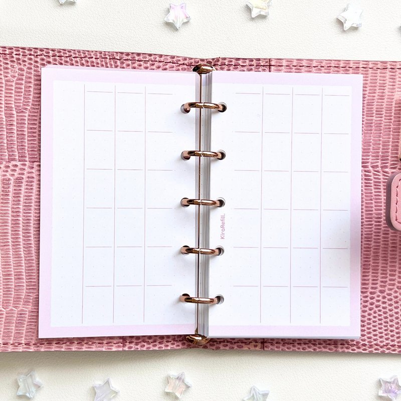 月間フリーリフィル (マイクロ5サイズ) - 筆記本/手帳 - 紙 多色