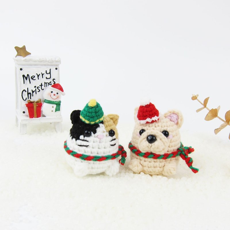 [Christmas] Furry Kids Celebrate Christmas (Customizable) Keychain - Keychains - Other Man-Made Fibers 