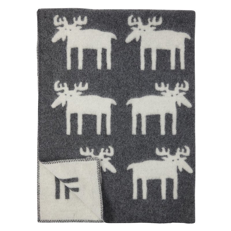BENGT &amp; LOTTA聯名中型羊毛毯 北歐駝鹿