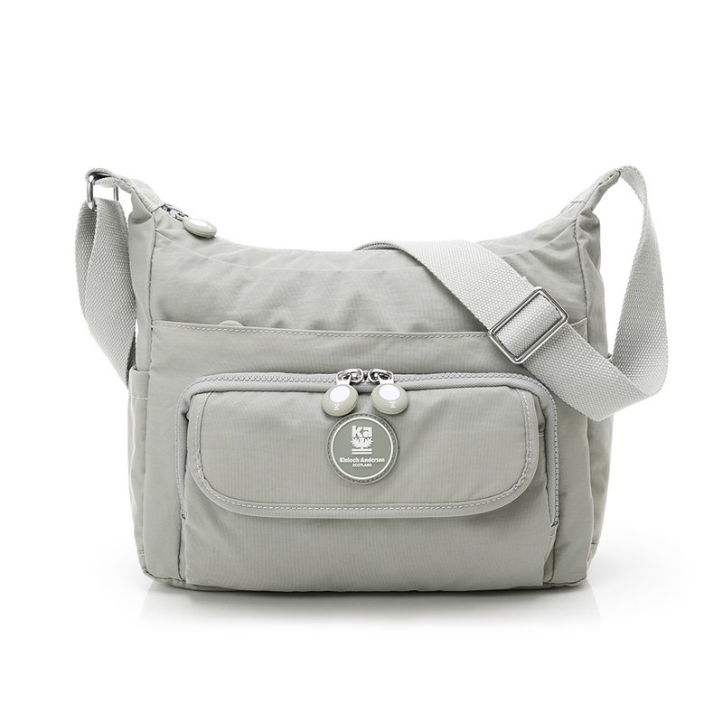 【Kinloch Anderson】FRANCIS large-capacity side bag-grey - กระเป๋าแมสเซนเจอร์ - ไนลอน สีเทา