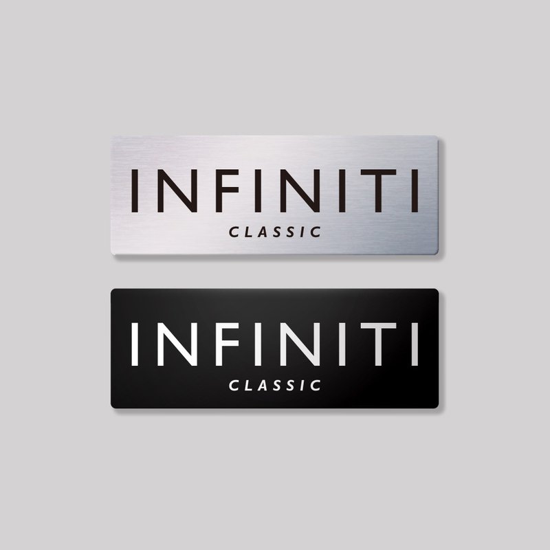 INFINITI/CLASIC/鋁牌飾貼 SunBrother孫氏兄弟 - 貼紙 - 鋁合金 