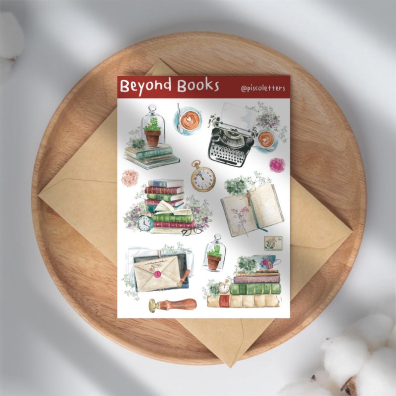 Beyond Books Sticker Sheet - 貼紙 - 紙 