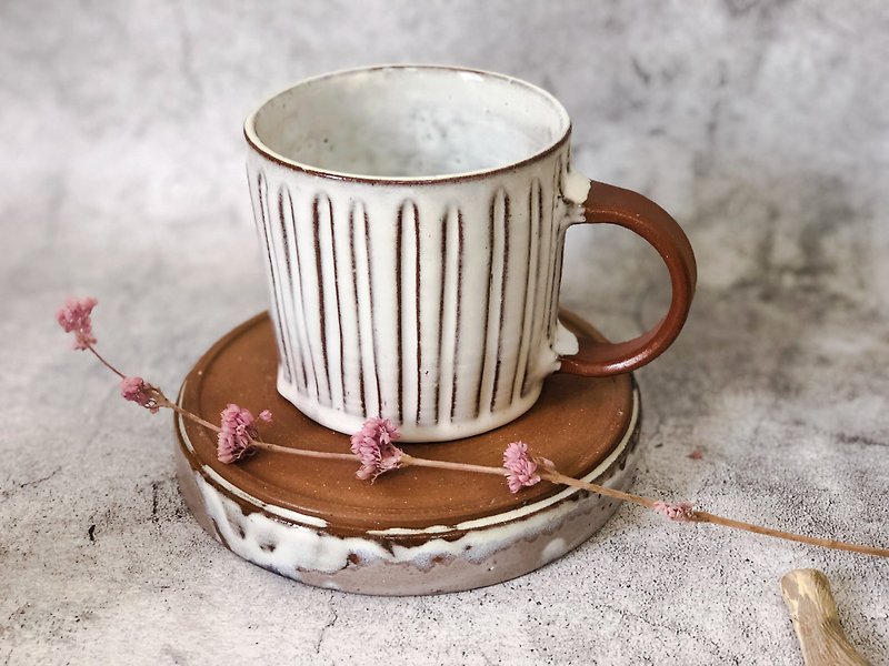 Japanese line mug - แก้วมัค/แก้วกาแฟ - ดินเผา 
