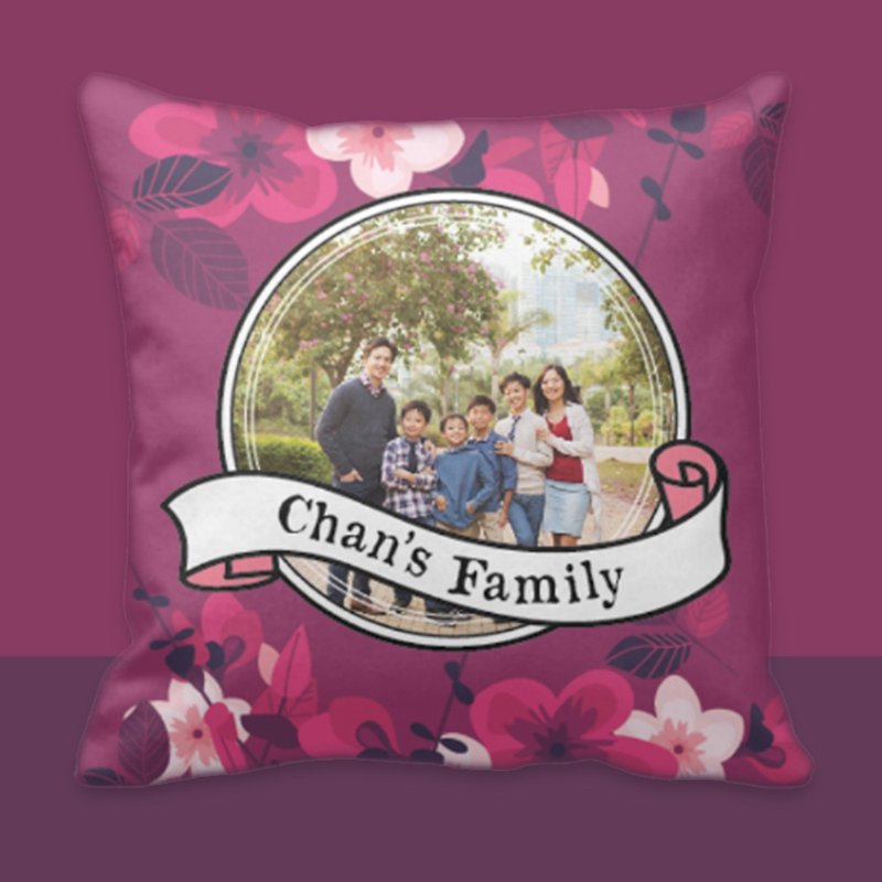 Customize Pilow-Rose valentine personalise cushion - หมอน - เส้นใยสังเคราะห์ สีม่วง