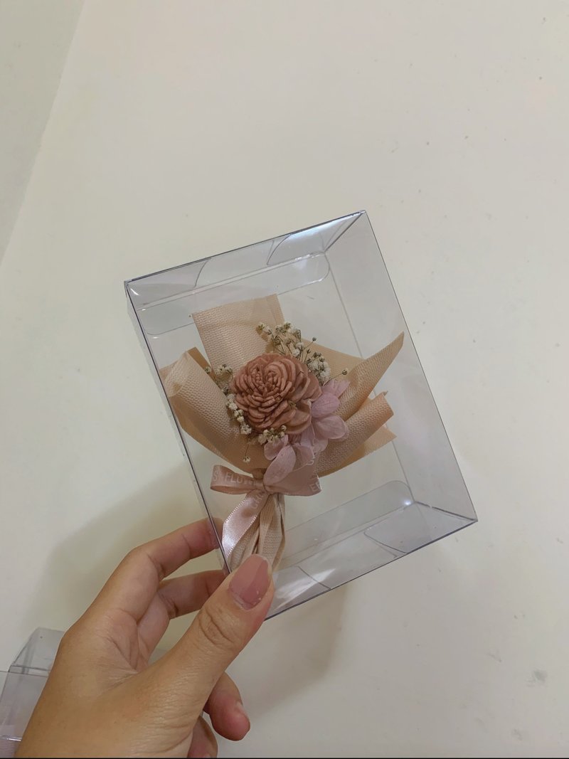 [Mini Bouquet] Sun Rose Bouquet/ Sola Bouquet/ Flower Gifts/ Wedding Small Items - Dried Flowers & Bouquets - Plants & Flowers Pink