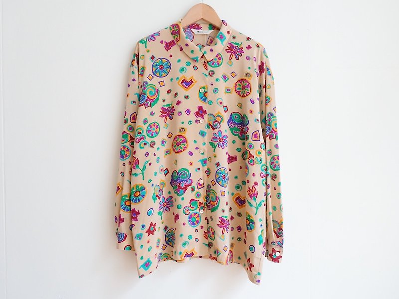 Vintage / Shirt / Long sleeve no.232 tk - Women's Shirts - Polyester Multicolor