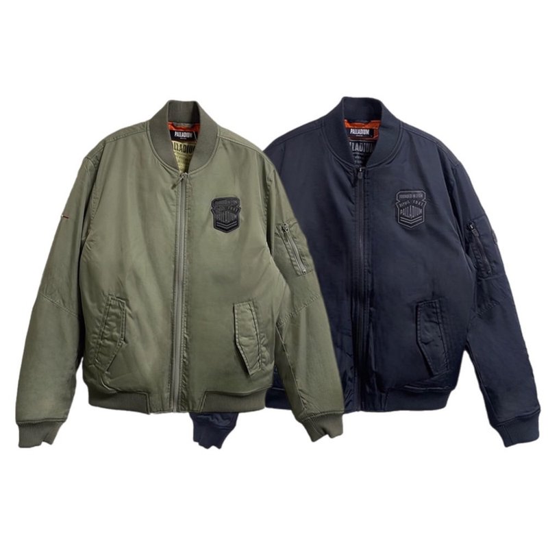 [Anniversary] PALLADIUM two-color MA1 workwear flight jacket 108364 - เสื้อโค้ทผู้ชาย - ผ้าฝ้าย/ผ้าลินิน หลากหลายสี