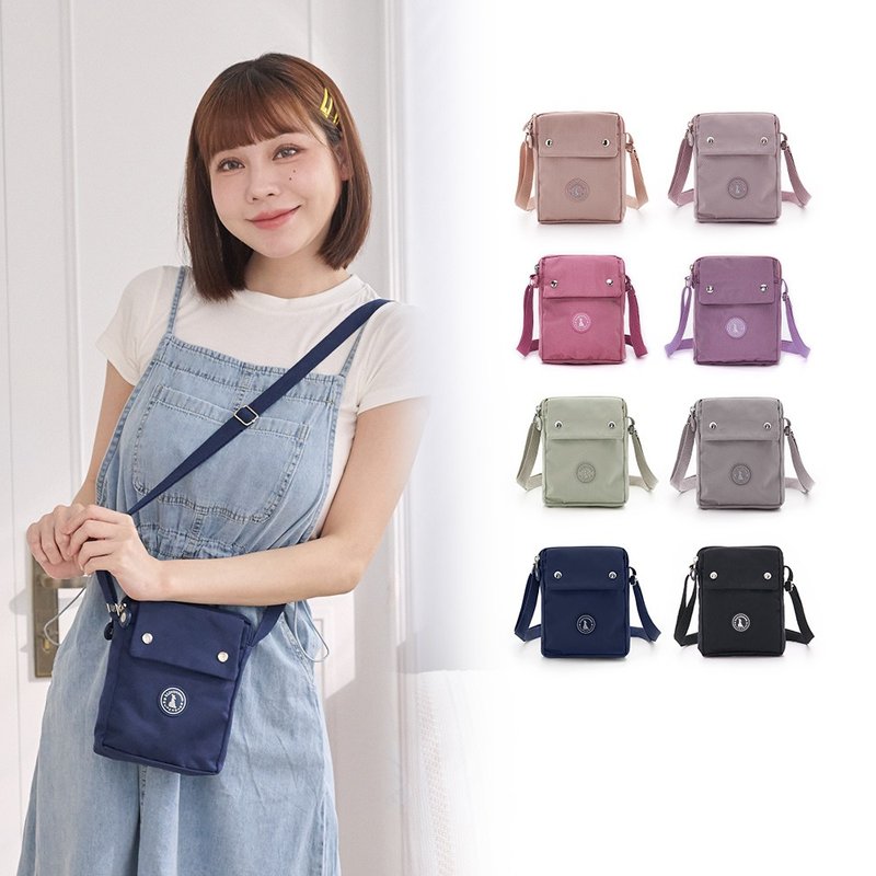 【Best-Selling Solid Color】Time Traveler - Intellectual Upright Dual-Layer Small Crossbody Bag - Available in Eight Colors - Messenger Bags & Sling Bags - Nylon Multicolor