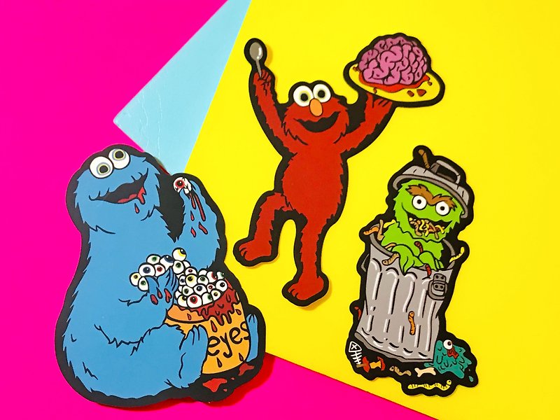 (Flip Play) Juicy Linen Street Food Series-Combinations / Stickers - Stickers - Waterproof Material Multicolor