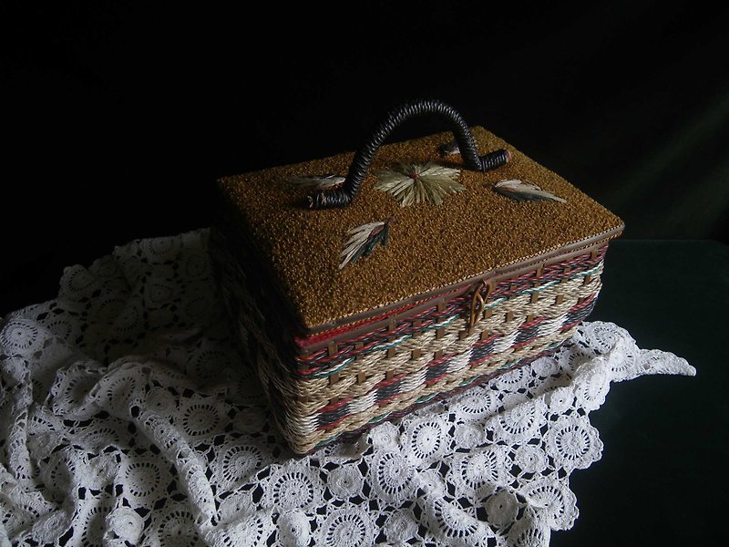 【老時光 OLD-TIME】早期日本製裁縫箱 - 收納箱/收納用品 - 其他材質 