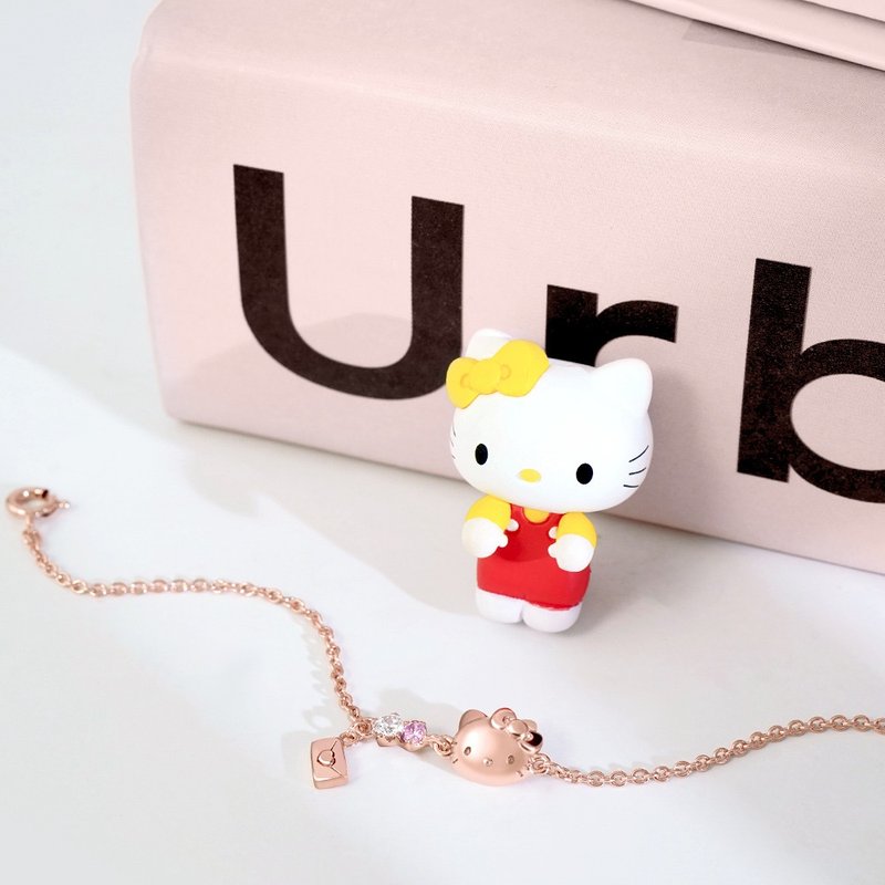 Small Gift for U Series-Hello Kitty Hello Kitty Gift Sterling Silver Bracelet - สร้อยข้อมือ - เงินแท้ สึชมพู