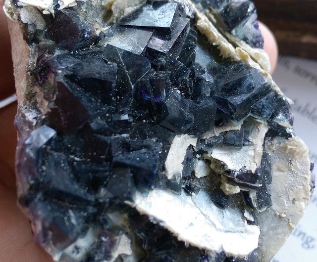 蛍石 内モンゴル産 幻の石結晶 共生天然鉱石 - ショップ alice-gems