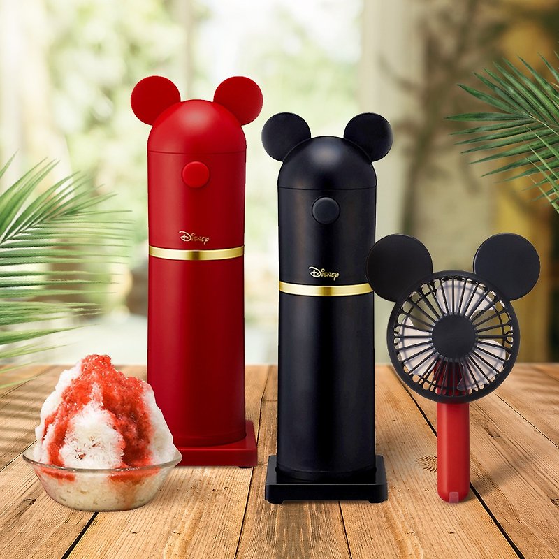 [Summer Table Plan] Japanese Mickey Handheld Shaved Ice Machine + Mickey 3WAY Handheld Fan - Cookware - Other Materials Black