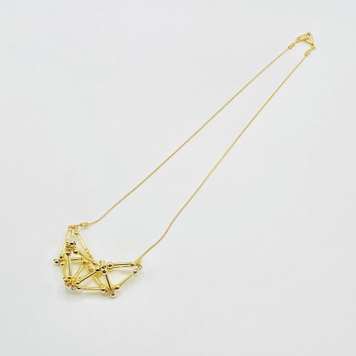 muik 3D Heart(small)NECKLACE 【Gold】