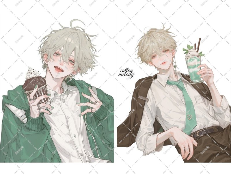 original sticker no.6809 人物ステッカー オリジナルステッカー 人物ステッカー 女の子ステッカー オリジナル人物ステッカー - 貼紙 - 紙 