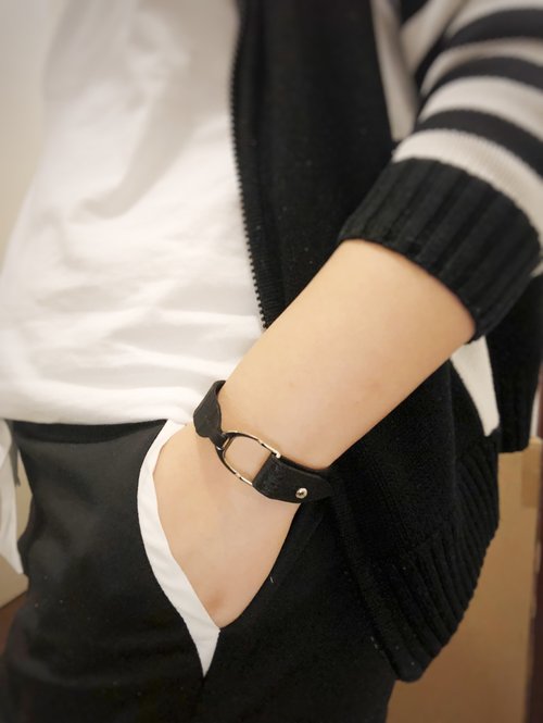 Nothing Leather Workshop Made in HK 原創手工皮革 馬蹄鐵真皮手環 | 手鐲 | 皮手環
