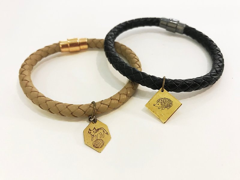 The first time to do etching copper engraving, copper sheet leather cord bracelet workshop, hand-made experience, 2 people in a group - งานโลหะ/เครื่องประดับ - ทองแดงทองเหลือง 
