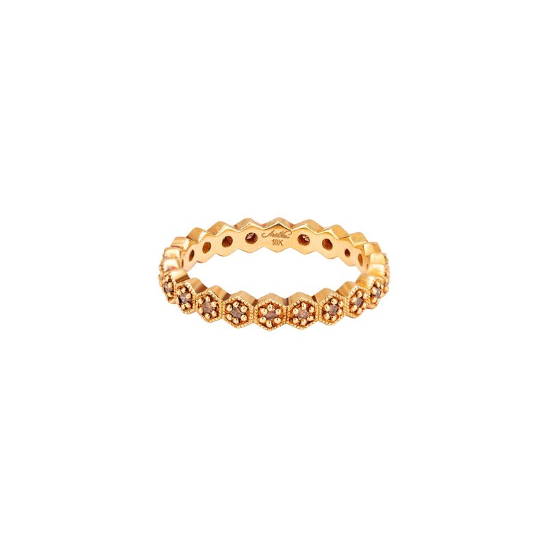 Arte Vitta Honeycombs Forever Diamond Ring - แหวนทั่วไป - เครื่องประดับ สีเหลือง