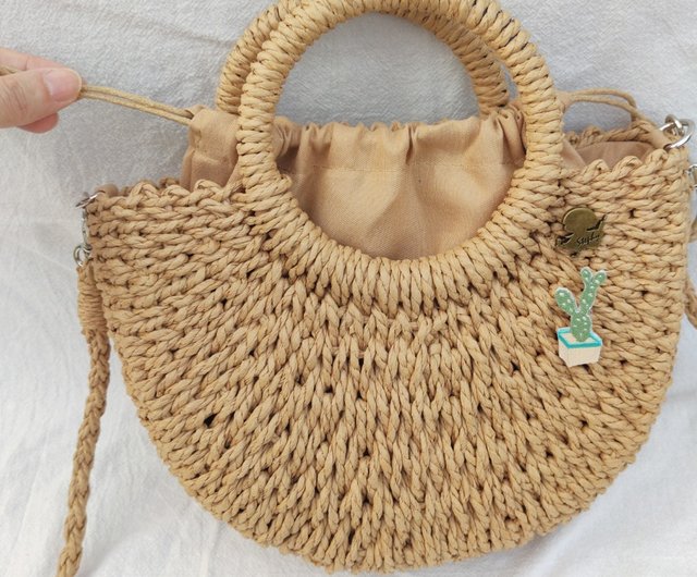 Straw Beach Bag Cactus