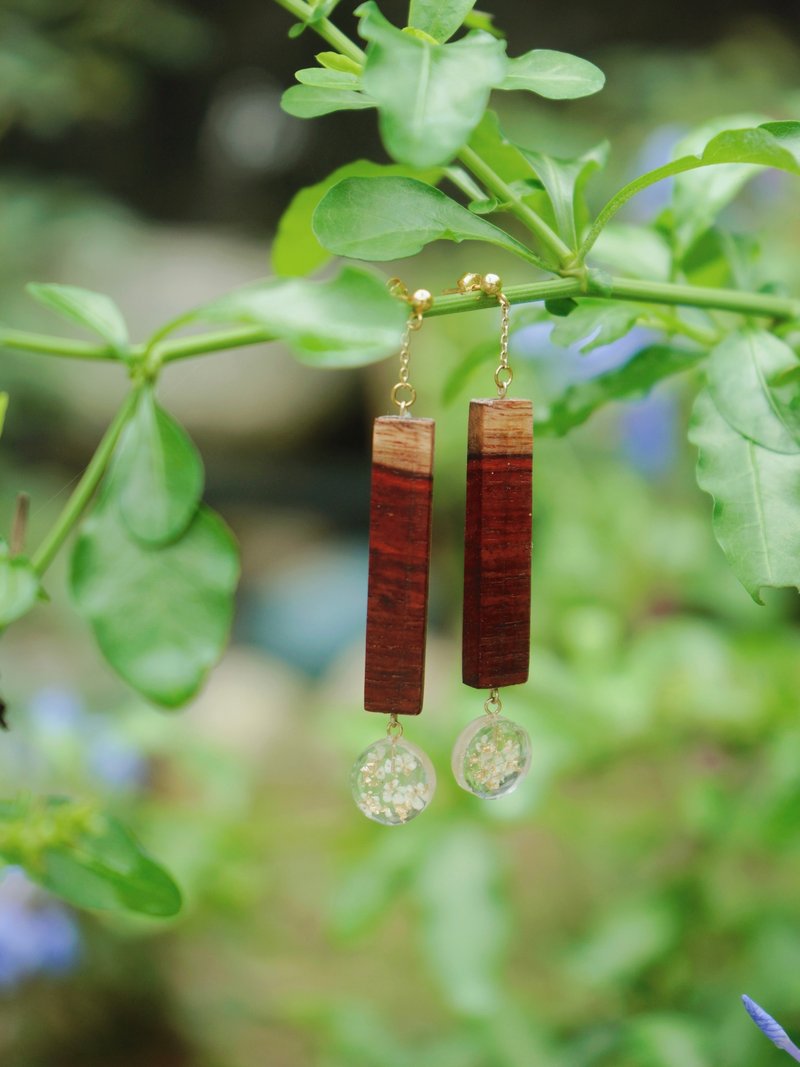 Rivulet - Earrings & Clip-ons - Wood 