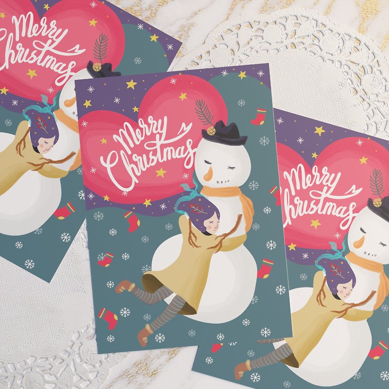 Warm your heart Christmas card | postcards | confession card - การ์ด/โปสการ์ด - กระดาษ 