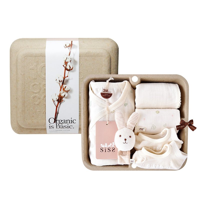 [SISSO Organic Cotton] Send you a small flower butterfly socks socks gift box 3M 6M - Baby Gift Sets - Cotton & Hemp White