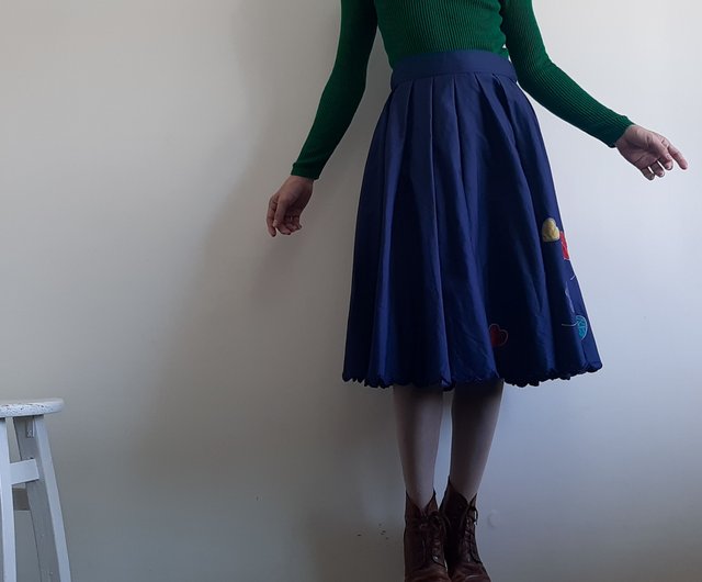 Navy clearance hippie skirt