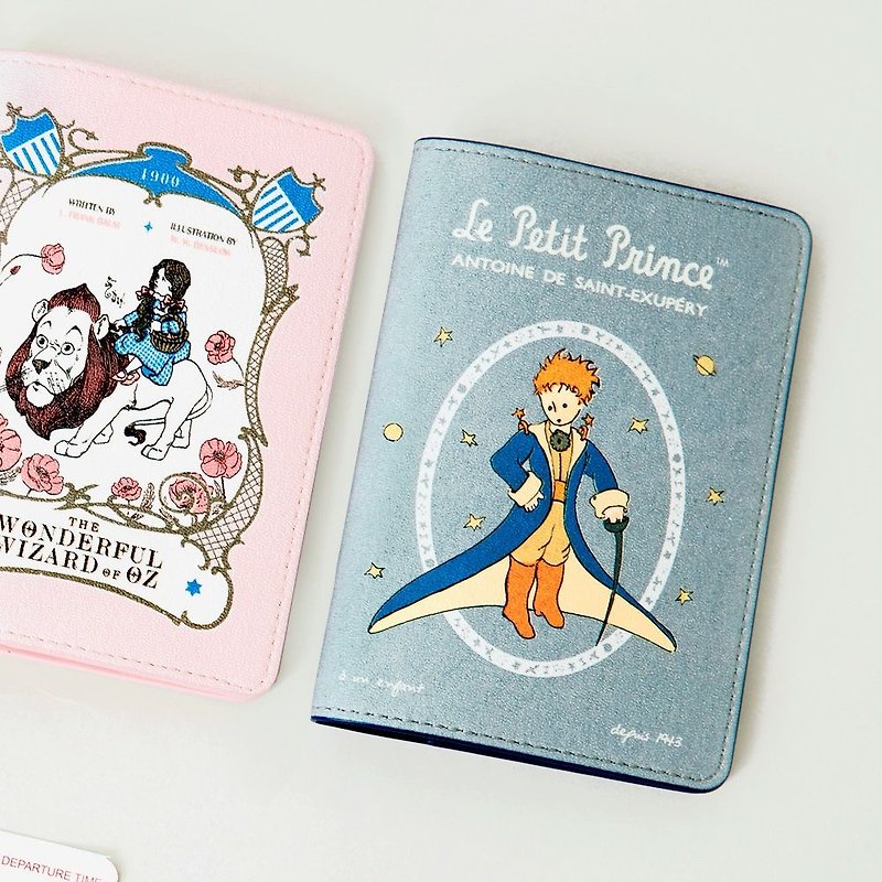 7321Design - Little Prince leather passport cover - cloak, 73D88476 - ที่เก็บพาสปอร์ต - หนังแท้ สีเทา
