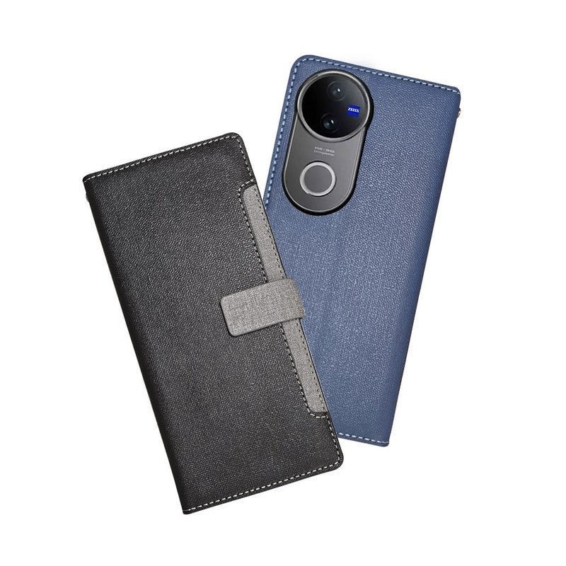 CASE SHOP vivo V50 前收納側掀皮套 - 手機殼/手機套 - 人造皮革 多色