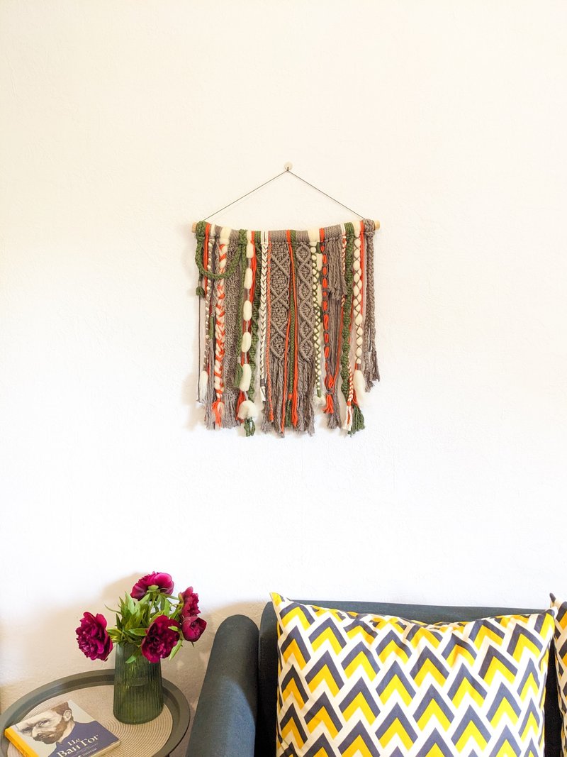 multicolored wall macrame - Wall Décor - Cotton & Hemp 