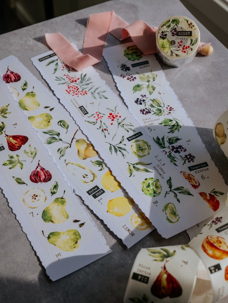 香氣研究所.果 和紙紙膠帶(重油含離型紙) - 膠紙/膠帶/紙膠帶 - 紙 