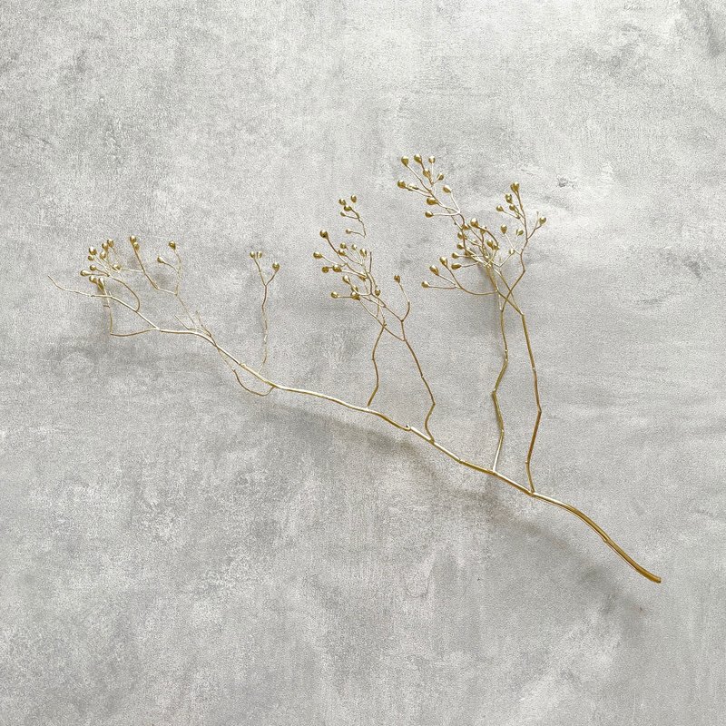 【Order】Blass flower 35×25cm - 乾燥花/永生花 - 銅/黃銅 金色