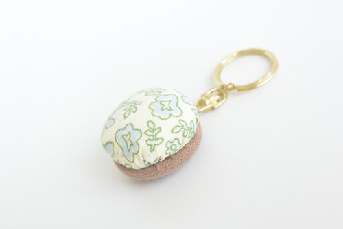 alma-handmade 軟綿綿鑰匙圈-綠花