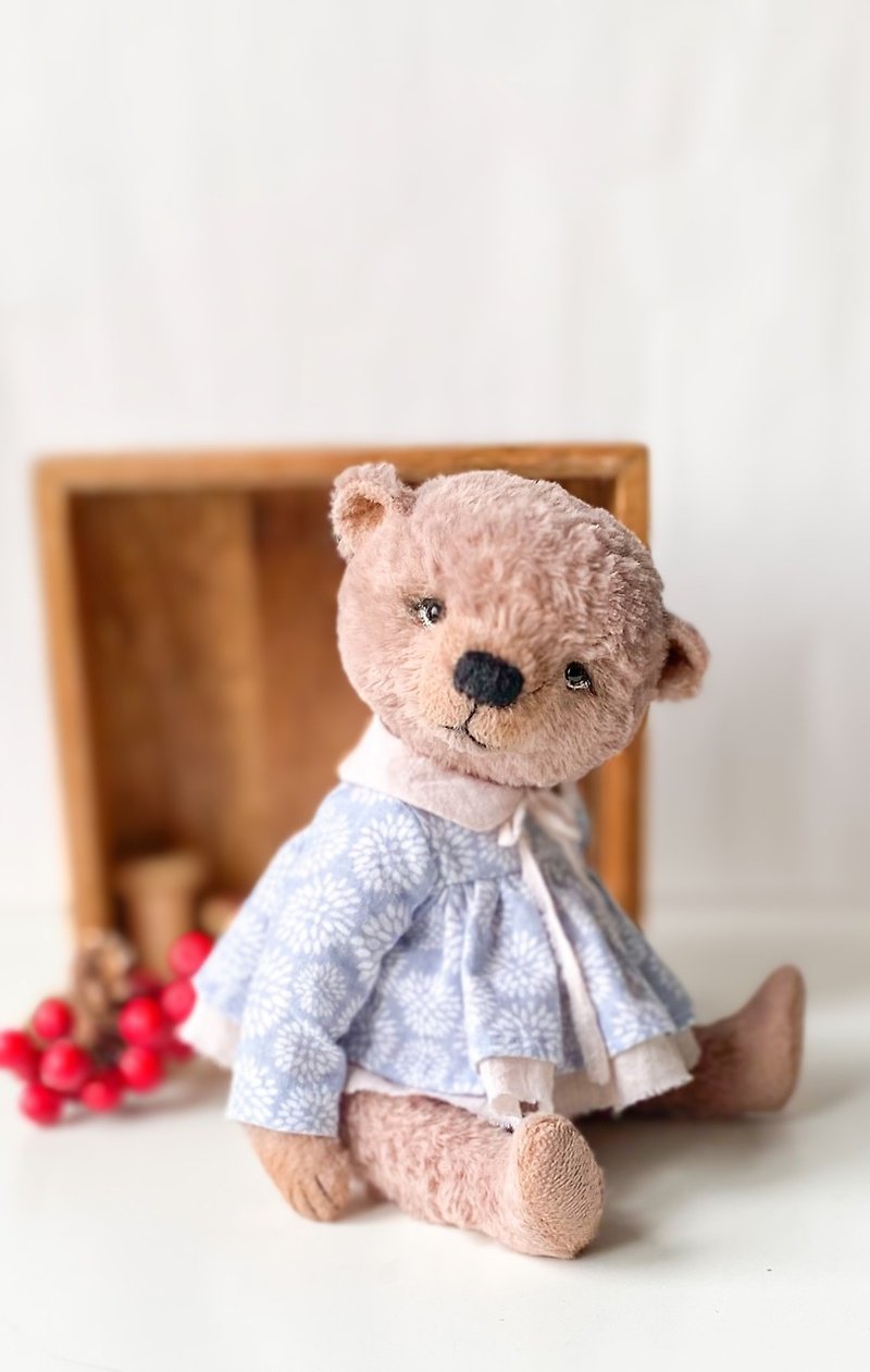 玩具熊 OOAK Teddy bear - Stuffed Dolls & Figurines - Other Materials Brown